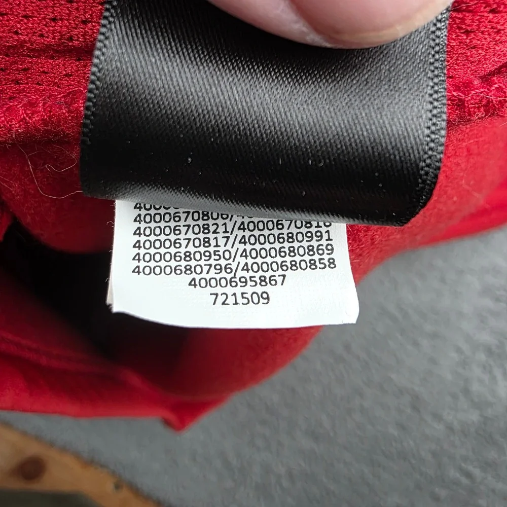 The North Face Full Zip Fleece Lined Jacket Mens Large Red